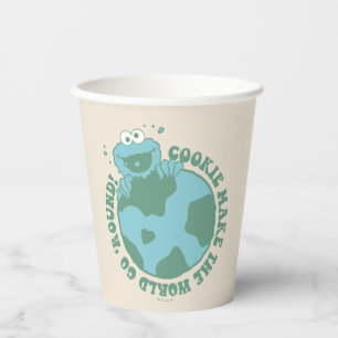 Cookie Monster   Cookies Make the World Go Round Paper Cups