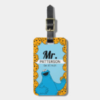 Cookie Monster Couple's Luggage Tag