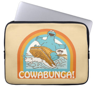 Cookie Monster Cowabunga! Laptop Sleeve