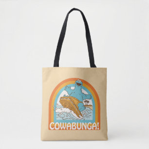 Cookie Monster Cowabunga! Tote Bag