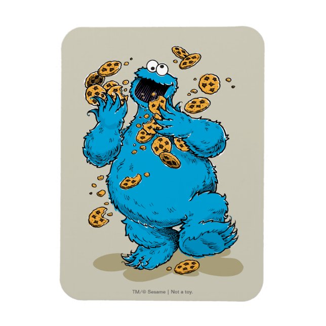 Cookie Monster Crazy Cookies Magnet (Vertical)