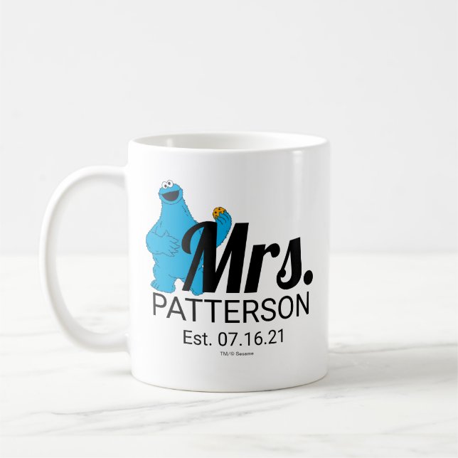Cookie Monster Custom Couple's Mug (Left)