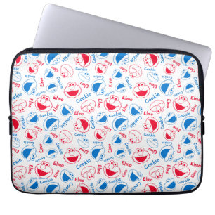 Cookie Monster & Elmo Red & Blue Pattern Laptop Sleeve