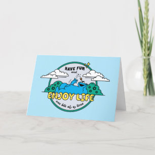 Cookie Monster   Enjoy Life One Bite at a Time Holiday Card