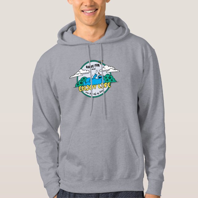 Cookie Monster | Enjoy Life One Bite at a Time Hoodie (Front)