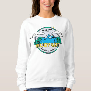 Cookie Monster Enjoy Life One Bite at a Time Sweatshirt