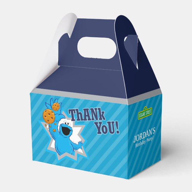 Cookie Monster Extreme Party Favour Box (Front Side)