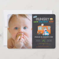 Cookie Monster Food Truck Chalkboard Birthday