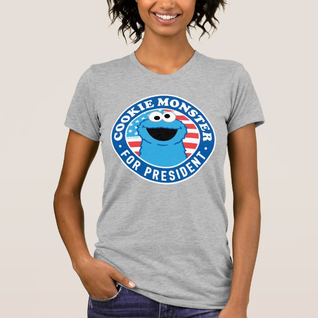Cookie Monster for President T-Shirt (Front)