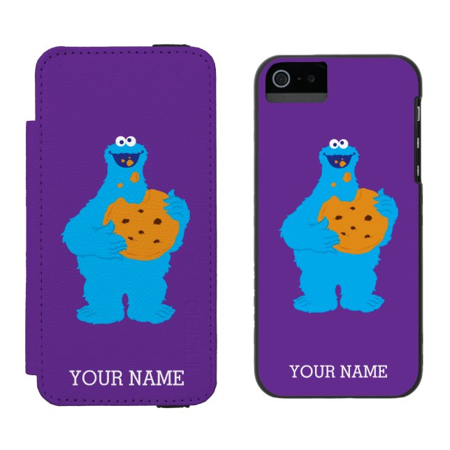 Cookie Monster Graphic | Add Your Name Incipio iPhone Wallet Case (Side by Side)