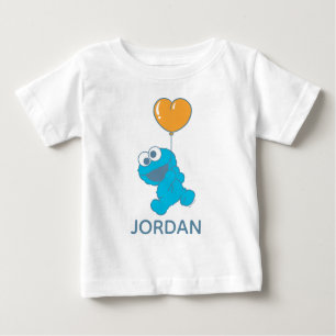 Cookie Monster Heart Balloon Baby T-Shirt