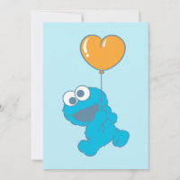 Cookie Monster Heart Balloon