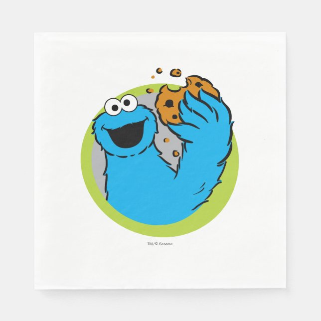 Cookie Monster Image Napkin (Front)
