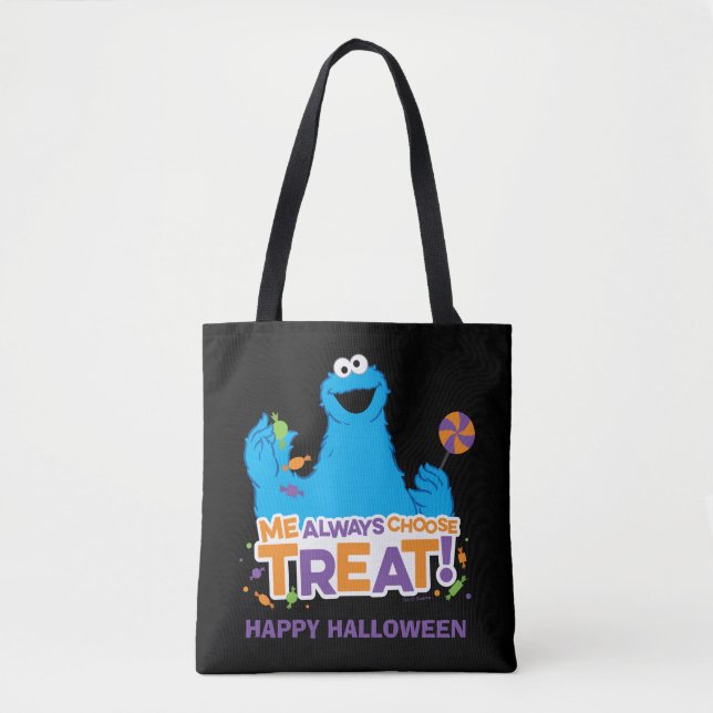 Cookie Monster - Me Always Choose Treat Tote Bag (Front)