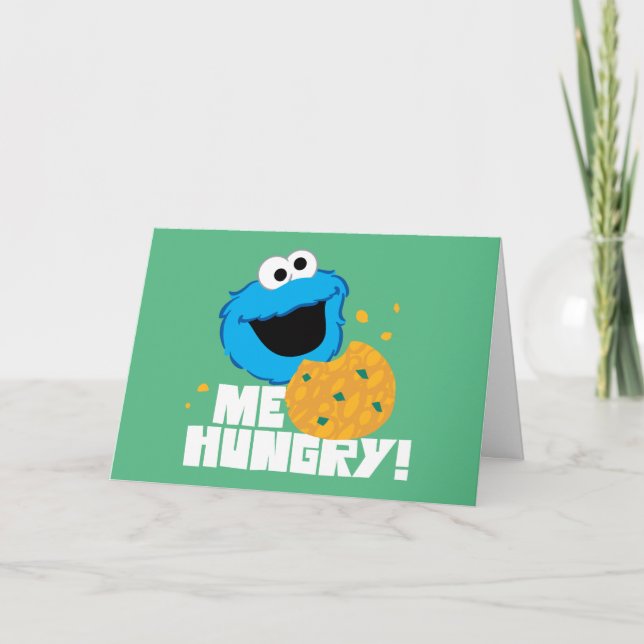 Cookie Monster | Me Hungry! Card (Front)