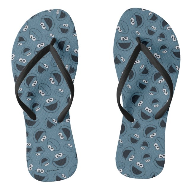Cookie Monster | Me Hungry Pattern Jandals (Footbed)