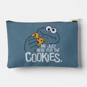 Cookie Monster Me Just Here for the Cookies Accessory Pouch