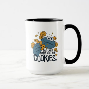Cookie Monster Me Just Here for the Cookies Mug