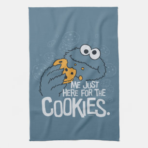 Cookie Monster   Me Just Here for the Cookies Tea Towel