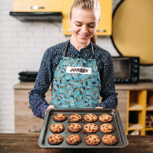 Cookie Monster   Nom Nom Nom Pattern Apron