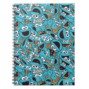 Cookie Monster   Nom Nom Nom Pattern Notebook