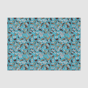 Cookie Monster   Nom Nom Nom Pattern Tissue Paper
