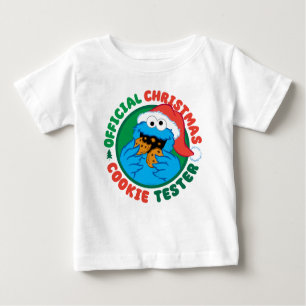 Cookie Monster Official Christmas Cookie Tester Baby T-Shirt