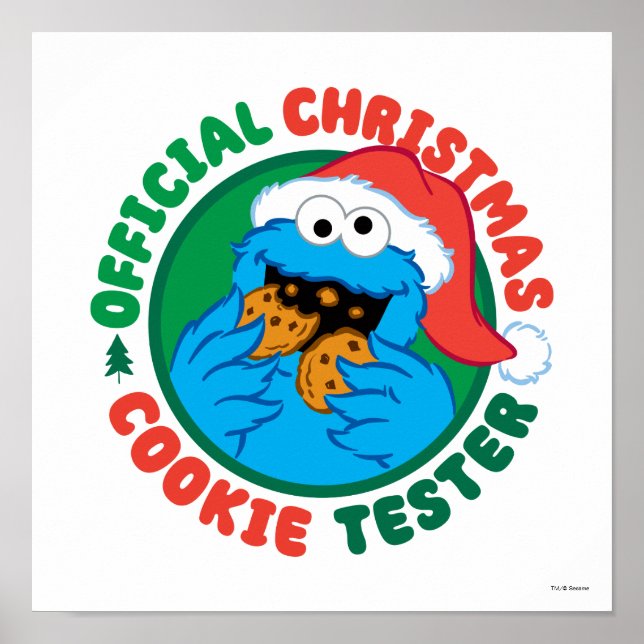 Cookie Monster | Official Christmas Cookie Tester Poster (Front)