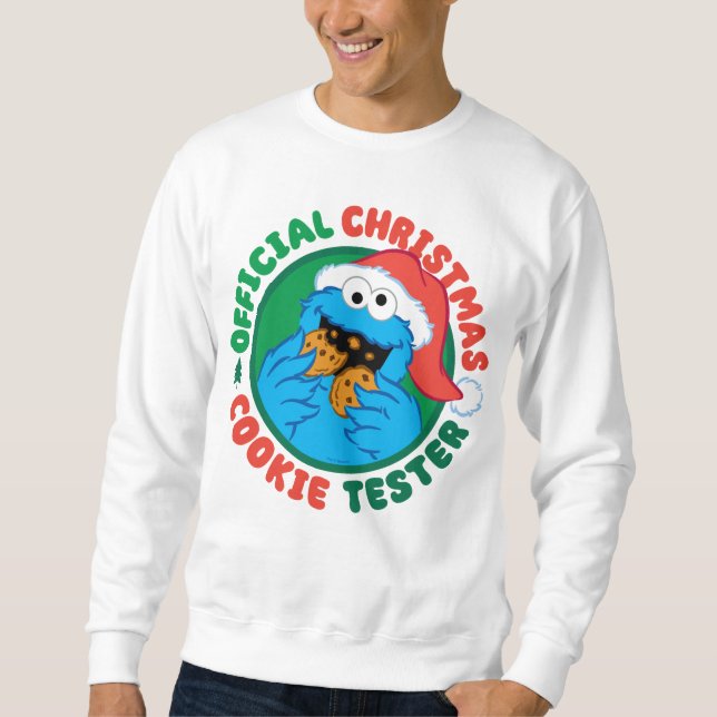 Cookie Monster | Official Christmas Cookie Tester Sweatshirt (Front)