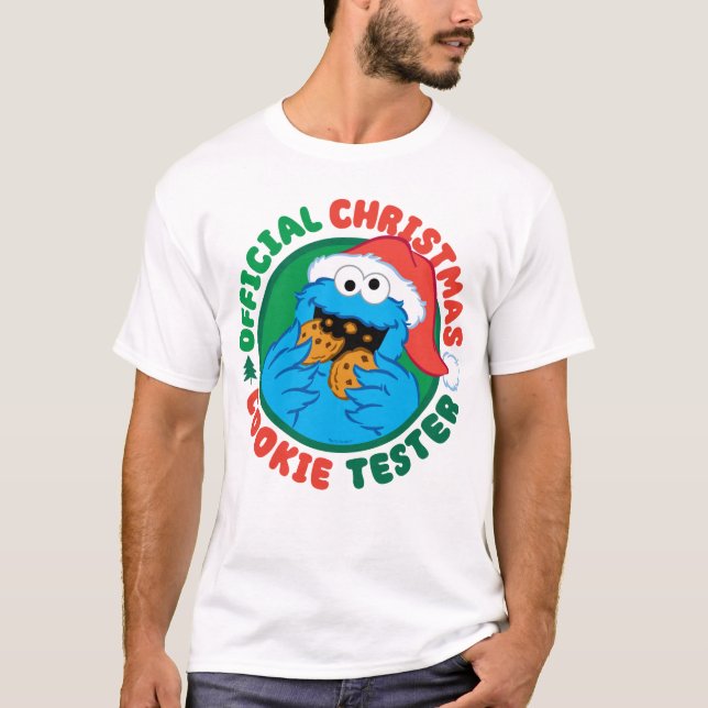 Cookie Monster | Official Christmas Cookie Tester T-Shirt (Front)