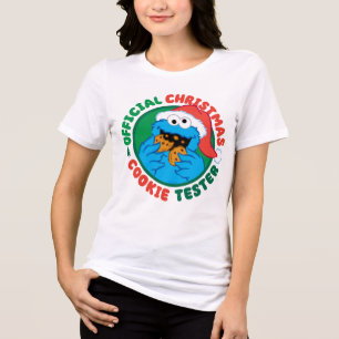 Cookie Monster Official Christmas Cookie Tester Tri-Blend Shirt