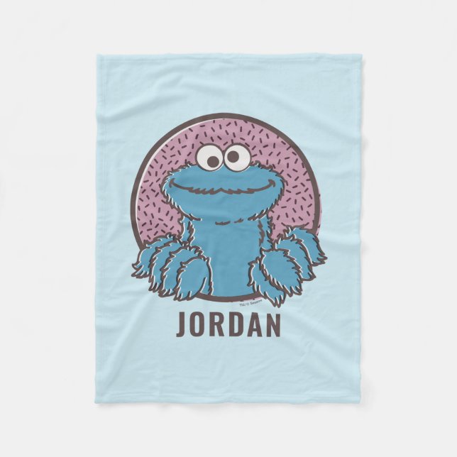 Cookie Monster | Om Nom Nom Fleece Blanket (Front)