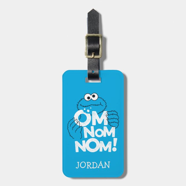 Cookie Monster | Om Nom Nom! Luggage Tag (Front Vertical)