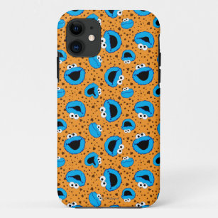 Cookie Monster on Cookie Pattern Case-Mate iPhone Case