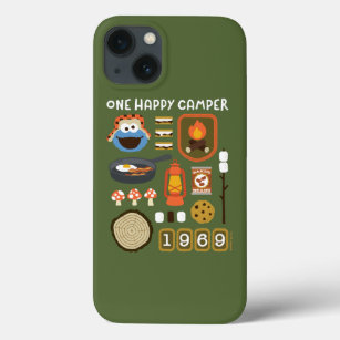 Cookie Monster   One Happy Camper iPhone 13 Case