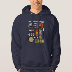 Cookie Monster   One Happy Camper Hoodie