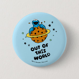 Cookie Monster   Out of This World 6 Cm Round Badge