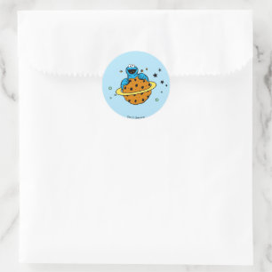 Cookie Monster   Out of This World Classic Round Sticker