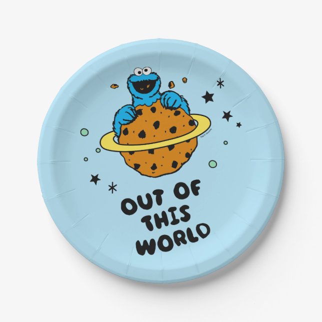 Cookie Monster | Out of This World Paper Plate (Front)