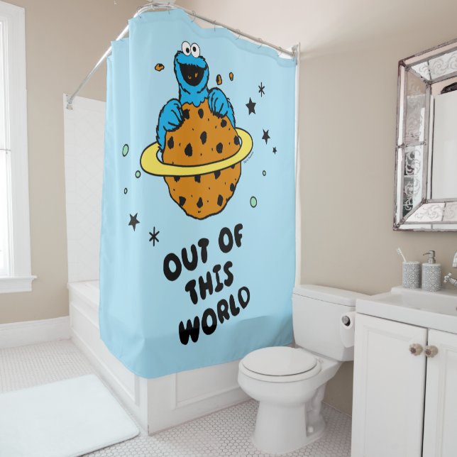 Cookie Monster | Out of This World Shower Curtain (In Situ)