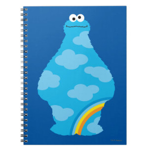 Cookie Monster Rainbows Spiral Notebook