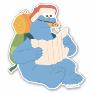 Cookie Monster Reading A Map