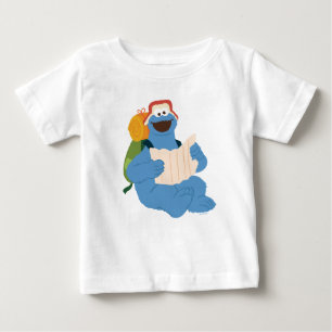 Cookie Monster Reading A Map Baby T-Shirt