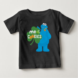 Cookie Monster Shamrock Love Baby T-Shirt