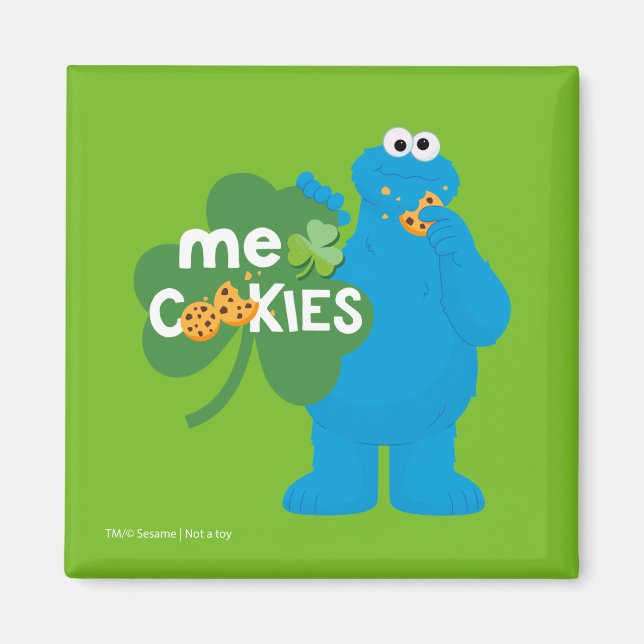 Cookie Monster | Shamrock Love Magnet (Front)