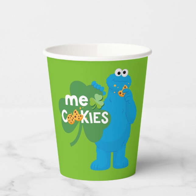 Cookie Monster | Shamrock Love Paper Cups (Left)
