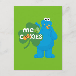 Cookie Monster   Shamrock Love Postcard
