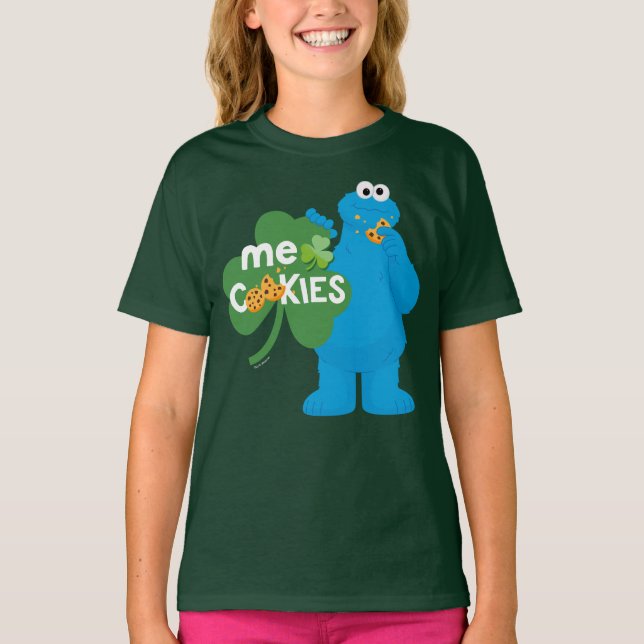 Cookie Monster | Shamrock Love T-Shirt (Front)