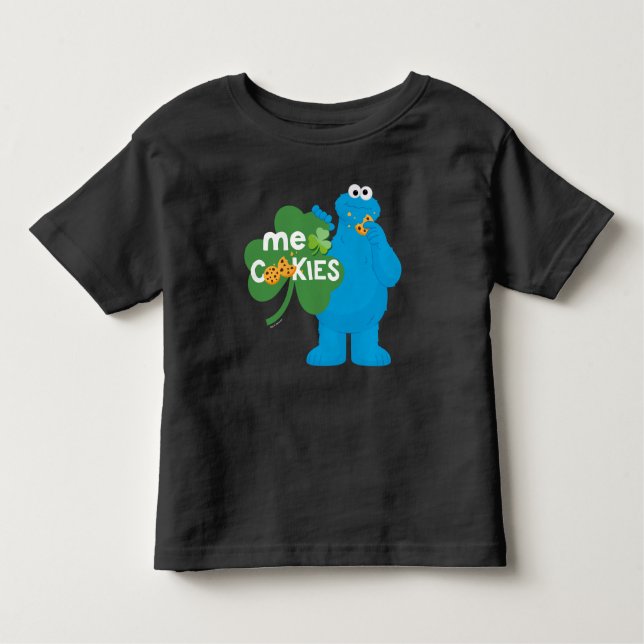 Cookie Monster | Shamrock Love Toddler T-Shirt (Front)