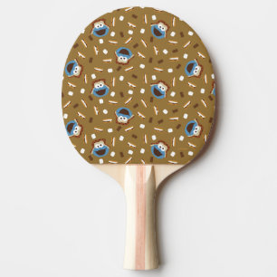 Cookie Monster S'mores Pattern Ping Pong Paddle